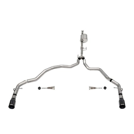 Corsa Exhaust Corsa 21167BLK Sport Dual Rear Exhaust System with Split Exit for 2021-2023 F150 3.5L EcoBoost C1M-21167BLK